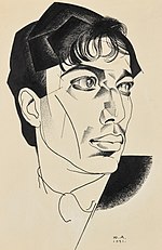 Thumbnail for File:Boris Pasternak 1921 by Yu Annenkov.jpg