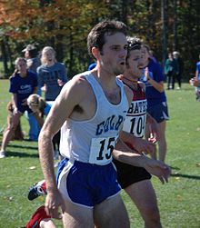 A Colby varsity runner, competing against Bates Colby college runner.jpg