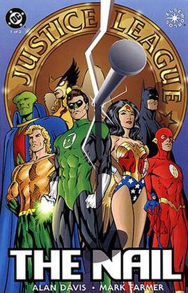 Cover for JLA: The Nail #1 (Aug. 1998), by Alan Davis.