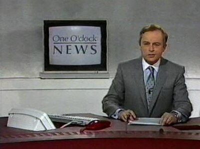 BBC One O'clock News with Martyn Lewis in 1986