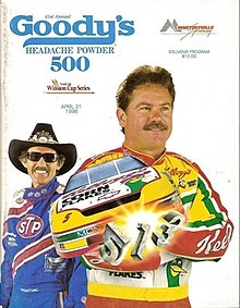 The 1996 Goody's Headache Powder 500 program cover, 