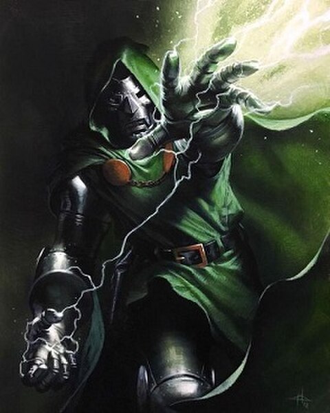 Doctor Doom on the variant cover of The Amazing Spider-Man (vol. 5) #11 (November 2018). Art by Gabriele Dell'Otto.