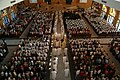 The processional down the Shrine's aisle.