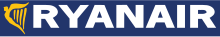 Ryanair's previous logo used from November 2013 to July 2015, when a new logo with a white background was introduced. This logo was first revealed in January 2010.