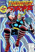 ''Thunderstrike'' #1 (August 1993). Art by [[Ron Frenz]].