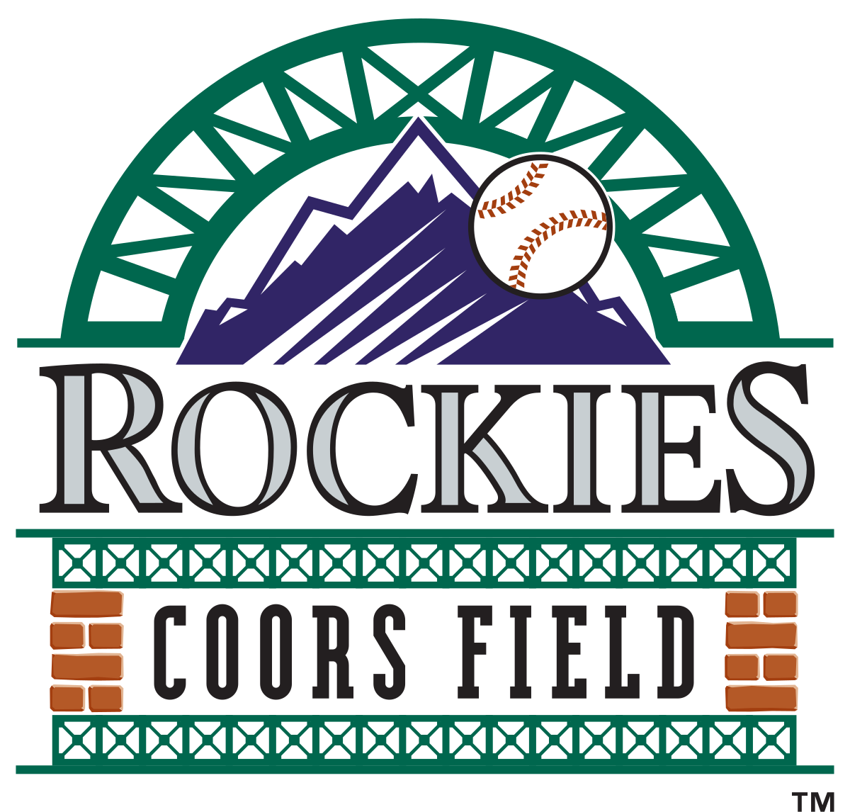Men's Vintage 90s Logo Athletic Colorado Rockies Big Logo T