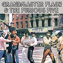 Grandmaster Flash & the Furious Five-The Message (album cover).jpg