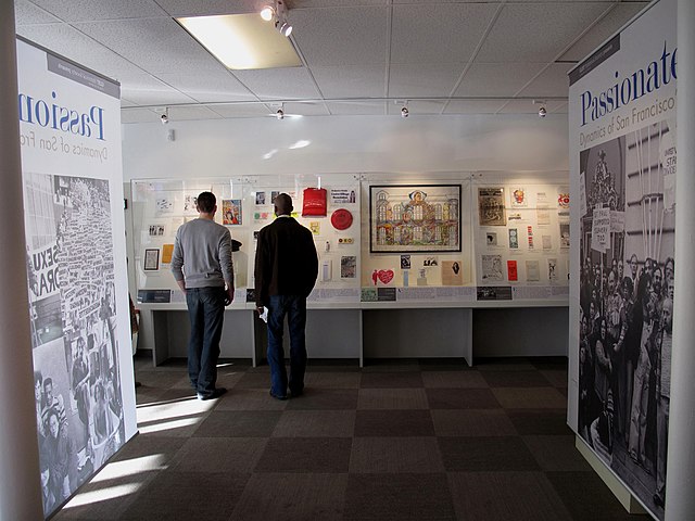 The "Passionate Struggle" exhibition at the GLBT Historical Society's temporary museum in the Castro neighborhood (Feb. 7, 2009).