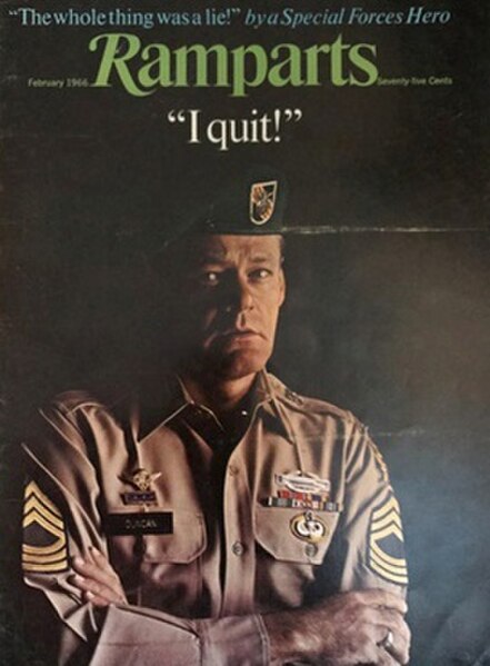 Ramparts magazine cover from February 1966, featuring Duncan