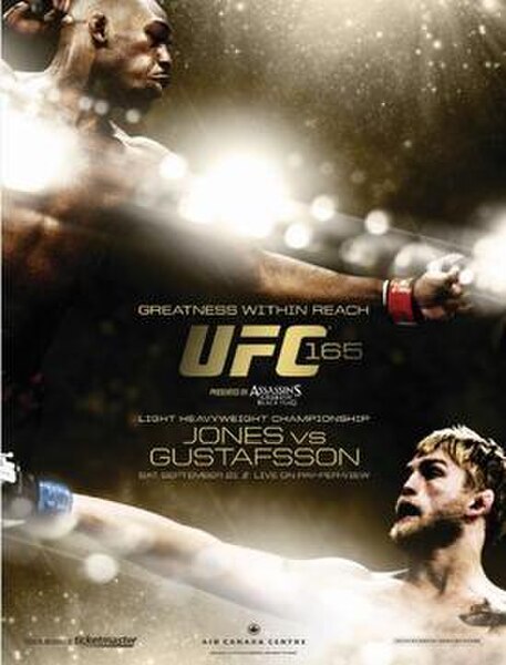 The poster for UFC 165: Jones vs. Gustafsson