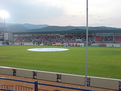 West stand of Veria Stadium