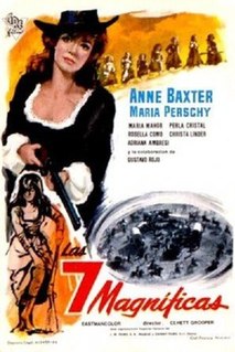 <i>Seven Vengeful Women</i> 1966 Spanish/Italian/Austrian western movie directed by Rudolf Zehetgruber and Sidney Pink