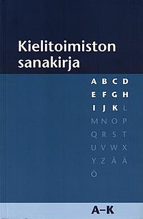 <i>Dictionary of Contemporary Finnish</i> Dictionary of the modern Finnish language