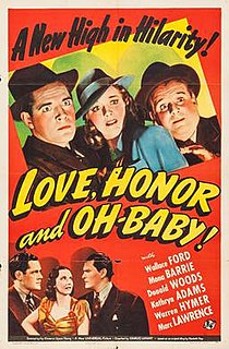 <i>Love, Honor and Oh-Baby!</i> 1940 American film