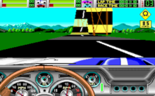 Approaching the loop Stunt Driver MS-DOS Screenshot.png