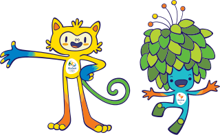 Vinicius and Tom Official mascots of the 2016 Summer Olympics and Paralympics in Rio de Janeiro