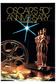 Offizielles Poster zur Werbung für die 50. Oscar-Verleihung im Jahr 1978.