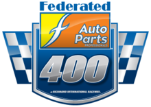 Federated Auto Parts was the title sponsor of the race from 2012 to 2022 Federated Auto Parts 400.png