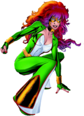 Alana Jobson / Jackpot as depicted in Secret Invasion: The Amazing Spider-Man #3 (October 2008). Art by Mike McKone. Jackpot (Alana Jobson).png