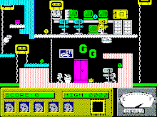 The Gremlin Graphics offices as represented in the game. Moley Christmas Screenshot.gif