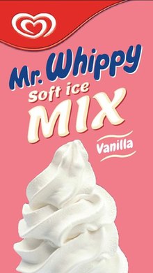 The packaging for the Mr. Whippy mix, as purchased by vendors. MrWhippyUKmix.jpg