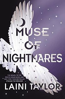 <i>Muse of Nightmares</i> 2018 young adult fantasy novel written by American author Laini Taylor