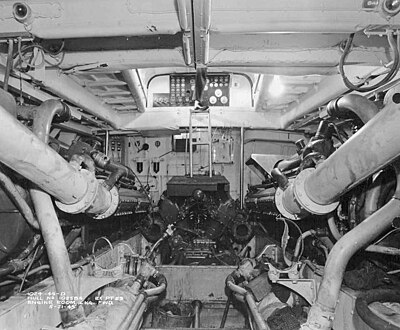 PT-59's cramped engine room PT-59engineroom.jpg