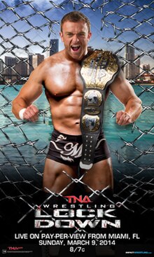 Promotional poster featuring Magnus holding the TNA World Heavyweight Championship