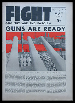 FIGHT against War and Fascism was the first of three titles used by the CPUSA's anti-militarism mass organization of the 1930s. FightAgainst-3405.jpg