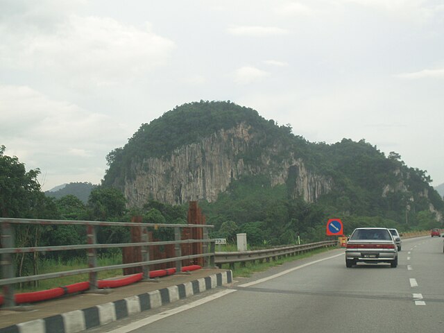 Along North–South Expressway northern route near Ipoh, Perak