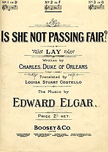 Dia tidak melewati fair (1908 Edward Elgar lagu) cover.jpg