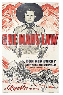 <i>One Mans Law</i> 1940 film