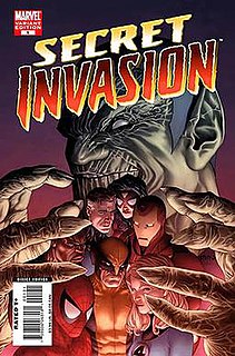 <i>Secret Invasion</i> event created for the Marvel comics universe by Marvel Worldwide Inc.