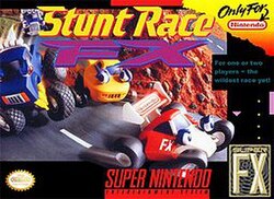 Front cover of Stunt Race FX package.