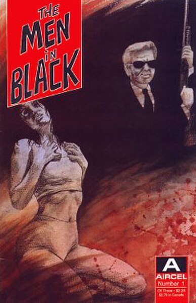 The Men in Black #1 (Jan. 1990), cover art by Max S. Fellwalker.