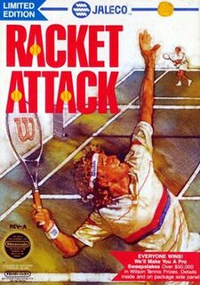 <i>Racket Attack</i> 1988 tennis video game