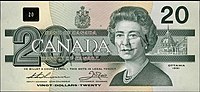 Birds of Canada $20 banknote, obverse.jpg