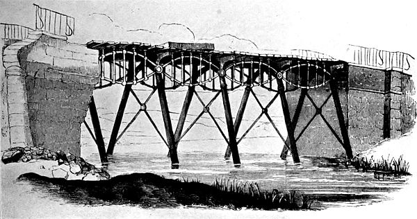 Stephenson's iron bridge across the Gaunless