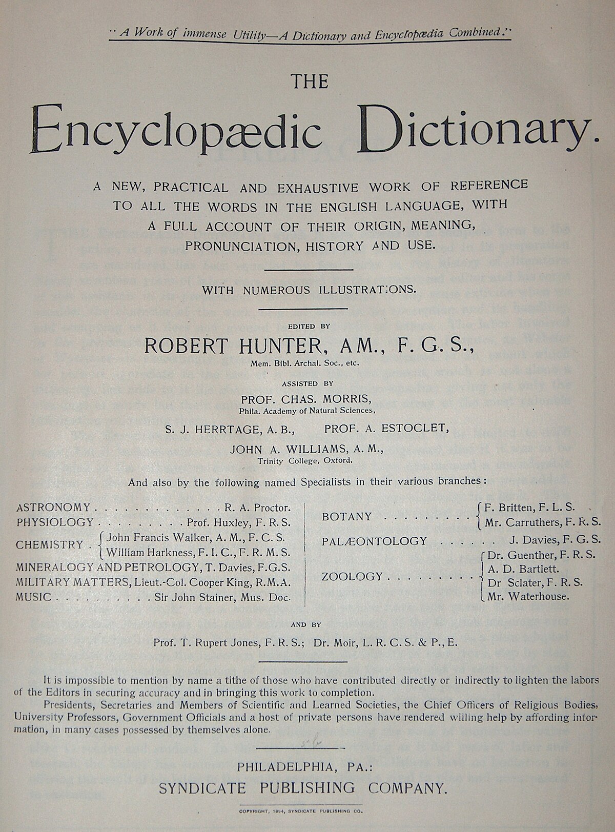 Encyclopedic Dictionary Wikipedia