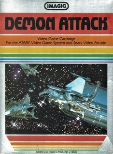 <i>Demon Attack</i> Fixed shooter video game from 1982