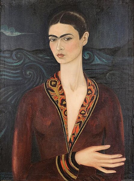 File:Self Portrait in a Velvet Dress.jpg