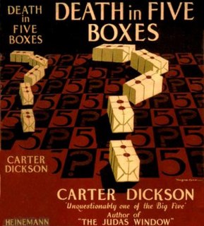 <i>Death in Five Boxes</i> novel by John Dickson Carr