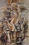 Georges Braque, 1910, Portrait of a Woman, Female Figure (Torso Ženy), oil on canvas, 91 × 61 cm, private collection