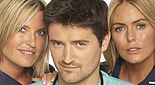 Sam's love triangle Holby City, lead characters promo photo.jpg