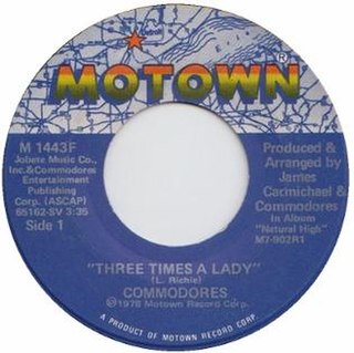 Three Times a Lady 1978 single by Commodores
