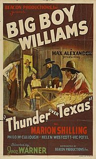 <i>Thunder Over Texas</i> 1934 film by Edgar George Ulmer