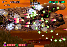 Gameplay screenshot. ARC P-47 Aces.png