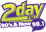 Former Logo as 2DayFM 2019-2024 CKBD 2dayFM98.1 logo.png