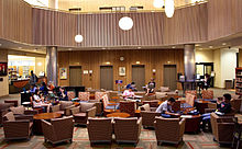 John Peace Library at the UTSA main campus John Peace Library Laptop Lounge.jpg