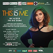 Sarah Geronimo Ini 15 Saya Tinggal di Manila konser poster.jpg